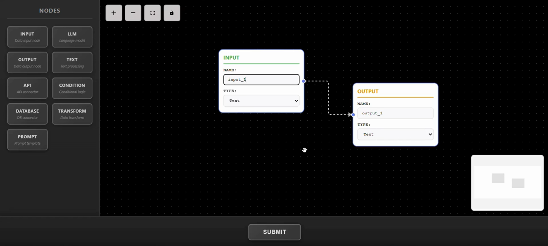 VectorShift — ReactFlow, LLM Agents, React, Node.js, Python
